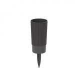 Ваза д/цветов под срезку Версаль с колышком 100*100*315мм графит Башпласт/М8935