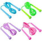 Скакалка силикон с тонкими ручками 2,8м*4,7мм 4цв Силапро/342-217