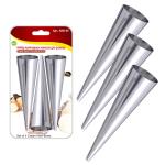 Набор кулинарных конусов д/рожков нерж сталь бол 3шт*15*3,6см Мультидом/AN8-46