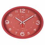 Часы настенные овал 22,5*29см корпус темно-розовый Классика/2720-120