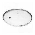 Крышка стекл с металл ободком д18см б/ручки МХТ/4618 ---