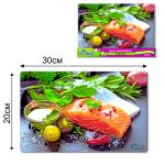 Доска разделочная малая LARANGE 20x30см стекло 4мм КВ/819-1583