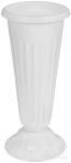 Ваза д/цветов пласт под срезку д21см выс44см белая Башпласт/М5352