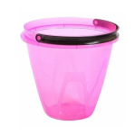 Ведро 10л пласт Лайт прозрачное розовое Радиан/10033080