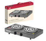 Электроплитка Чудесница 2конф спираль д14,5+14,5см 1000Вт графит ЭЛП-813