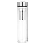 Термос-кружка с ситечком заваривания 500мл стекло двойные стенки Сатоши/841-883