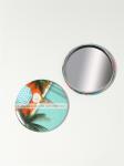 Зеркало карманное метал/стекло круг д7см Девушка у бассейна микс/9675310 МИН 5шт