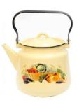 Чайник эмал 2,5л крем деколь микс/1с24с