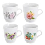 Кружка фарфор 0,25л Арабеска 4диз ГЦ/3642530БР/814-117 (Б)