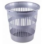 Корзина д/мусора 11л серый Мультипласт/MPG961956 (м)