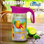 Кувшин стекл 1,5л АМФОРА с крышкой Фрукты/544-1545-1