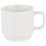 РЕЛЬЕФ Кружка фарфор 0,3л цилиндр белый Аппетит ПЛТ/WWREL300-1