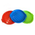 Поднос пласт д35см круглый микс Мультипласт/SK139 -