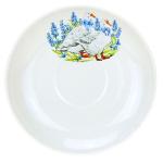 Блюдце фарфор 15см Гуси Дулевский ФЗ/094552