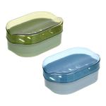 Мыльница пласт 13,5*9*5,5см закрытая 2цв Ветта/463-514