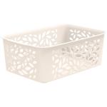 Корзина универс Leaves 4л 25.8*18.6*10см молочная Полимербыт/4344800