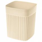 Стакан Вельвет 9*9*11см 0,65л бежевый Бытпласт/433239307