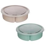 Контейнер менажница с крышкой 0,9л 3 секции 2цв/861-434 