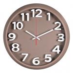 Часы настенные круг д32см корпус капучино/3200-003