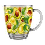 Кружка стекл 0,35л Авокадус Декостек/2025-Д/Т00020295