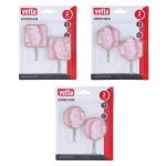 Крючки самокл Красный мрамор 2шт пластик металл VETTA ГЦ/440-009