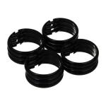 Набор колец д/шторы в ванную 12шт д4,5см черные Ветта/463-473