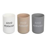 Стакан д/ванной комнаты пластик 10,5*7см 3цвета ГЦ/463-992 МИН 4ШТ