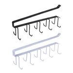 Вешалка подвесная на полку 10крючков 26*7см металл/481-058