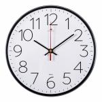 Часы настенные круг д25см основание черное Классика/2524-002