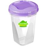 Банка пласт д/сып продуктов и СВЧ Тондо с завинч крышкой 0,9л Мартика/С286-01-КОЛ ---