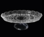 Блюдо овальное стекл 20см на ножке п/уп ГРН/D-41
