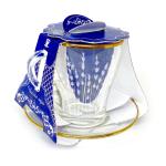 Набор чайный стекл 2пр (0,25л+блюдце) Лаванда п/у Декостек/2649-Г34