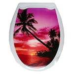 Сиденье-крышка д/унитаза с рисунком Закат Мультипласт/MPG7525