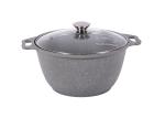 Кастрюля алюм с АП светлый мрамор ст/крышка 2л Кукмара/кмс22а