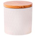 ШАРМ Банка фарфор 580мл с бамбуковой крышкой белый Аппетит ПЛТ/WJSHARM-4