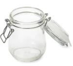 Банка д/сып продуктов стекл бугельный замок 0,8л Аттрибут/JAR080