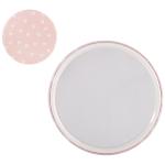 Зеркало карманное метал/стекло круг д7см Сердечки розовоеСКР/109510 МИН 5шт