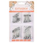 Булавки англ 95шт 23/30/35/45/53мм безопасные набор/308-027